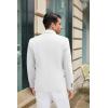 COOFANDY Mens Casual Blazer Slim Fit Suit Jacket Lightweight One Button Business Sport Coats(White)