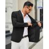 COOFANDY Men’s Casual Blazer Slim Fit Two Buttons Sport Coat Lightweight Suit Jacket(Black)