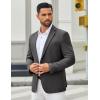 COOFANDY Men’s Casual Blazer Slim Fit Two Buttons Sport Coat Lightweight Suit Jacket(Dark Grey)