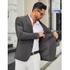 COOFANDY Men’s Casual Blazer Slim Fit Two Buttons Sport Coat Lightweight Suit Jacket(Dark Grey)