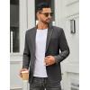 COOFANDY Men’s Casual Blazer Slim Fit Two Buttons Sport Coat Lightweight Suit Jacket(Dark Grey)