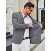COOFANDY Men’s Casual Blazer Slim Fit Two Buttons Sport Coat Lightweight Suit Jacket(Grey)