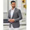 COOFANDY Men’s Casual Blazer Slim Fit Two Buttons Sport Coat Lightweight Suit Jacket(Grey)