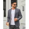 COOFANDY Men’s Casual Blazer Slim Fit Two Buttons Sport Coat Lightweight Suit Jacket(Grey)