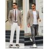 COOFANDY Men’s Casual Blazer Slim Fit Two Buttons Sport Coat Lightweight Suit Jacket(Khaki)