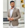 COOFANDY Men’s Casual Blazer Slim Fit Two Buttons Sport Coat Lightweight Suit Jacket(Khaki)