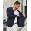 COOFANDY Men’s Casual Blazer Slim Fit Two Buttons Sport Coat Lightweight Suit Jacket(Navy Blue)