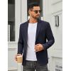 COOFANDY Men’s Casual Blazer Slim Fit Two Buttons Sport Coat Lightweight Suit Jacket(Navy Blue)
