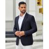 COOFANDY Men’s Casual Blazer Slim Fit Two Buttons Sport Coat Lightweight Suit Jacket(Navy Blue)