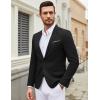 COOFANDY Mens Casual Blazer Suit Jackets One Button Sport Coats Lightweight Business Sports Jackets(Black)
