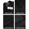 COOFANDY Mens Casual Blazer Suit Jackets One Button Sport Coats Lightweight Business Sports Jackets(Black)