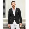 COOFANDY Mens Casual Blazer Suit Jackets One Button Sport Coats Lightweight Business Sports Jackets(Black)