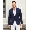 COOFANDY Mens Casual Blazer Suit Jackets One Button Sport Coats Lightweight Business Sports Jackets(Dark Blue)