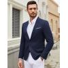 COOFANDY Mens Casual Blazer Suit Jackets One Button Sport Coats Lightweight Business Sports Jackets(Dark Blue)