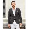 COOFANDY Mens Casual Blazer Suit Jackets One Button Sport Coats Lightweight Business Sports Jackets(Dark Gray)