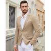 COOFANDY Mens Casual Blazer Suit Jackets One Button Sport Coats Lightweight Business Sports Jackets(Khaki)