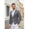 COOFANDY Mens Casual Blazer Suit Jackets One Button Sport Coats Lightweight Business Sports Jackets(Medium Gray)