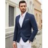 COOFANDY Mens Casual Blazer Suit Jackets One Button Sport Coats Lightweight Business Sports Jackets(Navy Blue)