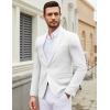 COOFANDY Mens Casual Blazer Suit Jackets One Button Sport Coats Lightweight Business Sports Jackets(White)