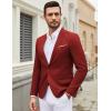COOFANDY Mens Casual Blazer Suit Jackets One Button Sport Coats Lightweight Business Sports Jackets(Wine)