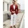 COOFANDY Mens Casual Blazer Suit Jackets One Button Sport Coats Lightweight Business Sports Jackets(Wine)