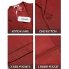 COOFANDY Mens Casual Blazer Suit Jackets One Button Sport Coats Lightweight Business Sports Jackets(Wine)