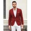 COOFANDY Mens Casual Blazer Suit Jackets One Button Sport Coats Lightweight Business Sports Jackets(Wine)