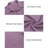 COOFANDY Men’s Casual Button Down Shirts Long Sleeve Untucked Shirts Regular Fit Linen Shirt(Purple)