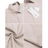 COOFANDY Men’s Casual Button Down Shirts Short Sleeve Linen Shirts Summer Beach Dress Shirt(Light Khaki)