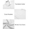 COOFANDY Men’s Casual Button Down Shirts Short Sleeve Summer Beach Vacation Untucked Dress Shirts with Pocket(White)
