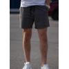 COOFANDY Men’s Casual Cotton Shorts 5 Inch Summer Beach Shorts Lightweight Drawstring Elastic Waist Chino Golf Shorts(Deep Grey)