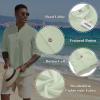 COOFANDY Men’s Casual Henley Shirts Long Sleeve Band Collar Lightweight Beach Shirts Summer T-Shirts(Green)