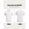 COOFANDY Men’s Casual Henley Tee Shirt Band Collar Short Sleeve Summer Beach Hippie T Shirts(White)