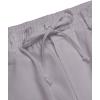 COOFANDY Mens Casual Linen Pants Elastic Waist Linen Pants Drawstring Summer Beach Yoga Linen Trouser(Light Grey)