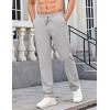 COOFANDY Mens Casual Pants Elastic Waist Chino Pants Lightweight Drawstring Pants with Pockets(Light Gray)