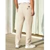 COOFANDY Mens Casual Pants Elastic Waist Chino Pants Lightweight Drawstring Pants with Pockets(Light Khaki)