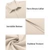 COOFANDY Mens Casual Shirts Short Sleeve Button Down Shirts Fashion Textured Summer Beach Shirt(Beige-cream)