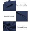 COOFANDY Mens Casual Shirts Short Sleeve Button Down Shirts Fashion Textured Summer Beach Shirt(Navy Blue)