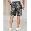 COOFANDY Men’s Casual Shorts Cotton Elastic Waist Drawstring Shorts Lightweight Summer Beach Shorts(Camouflage 1)