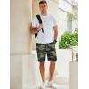 COOFANDY Men’s Casual Shorts Cotton Elastic Waist Drawstring Shorts Lightweight Summer Beach Shorts(Camouflage 2)