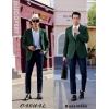 COOFANDY Mens Casual Sport Coat Regular Fit Lightweight Blazers Jacket Two Button Business Suit Jackets(Blackish Green)