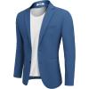 COOFANDY Mens Casual Sport Coat Regular Fit Lightweight Blazers Jacket Two Button Business Suit Jackets(Dark Blue)