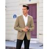 COOFANDY Mens Casual Sport Coat Regular Fit Lightweight Blazers Jacket Two Button Business Suit Jackets(Khaki)