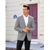 COOFANDY Mens Casual Sport Coat Regular Fit Lightweight Blazers Jacket Two Button Business Suit Jackets(Light Grey)