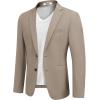 COOFANDY Mens Casual Sport Coat Regular Fit Lightweight Blazers Jacket Two Button Business Suit Jackets(Moon Grey)
