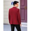 COOFANDY Mens Casual Sport Coat Regular Fit Lightweight Blazers Jacket Two Button Business Suit Jackets(Red)
