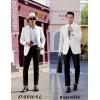 COOFANDY Mens Casual Sport Coat Regular Fit Lightweight Blazers Jacket Two Button Business Suit Jackets(White)