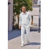 COOFANDY Men’s Casual Sweatsuit 2 Piece Athletic Full Zip Tracksuit Jacquard Jogging Set Fashion Jackets And Pants Outfit(White)
