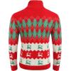 COOFANDY Men’s Christmas Sweater Ugly Knitted Xmas Sweaters Casual Snowflake Pullover Knitwear(B-christmas Red)