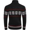 COOFANDY Men’s Christmas Sweater Ugly Knitted Xmas Sweaters Casual Snowflake Pullover Knitwear(Black)